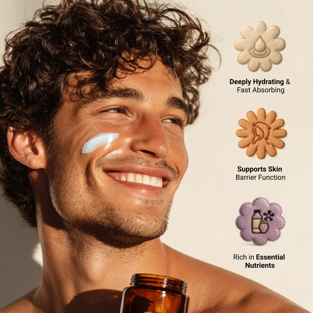 Natural skincare for all genders - lifestyle photography